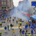 Two explosions went off near the finish line of the 117th Boston Marathon on April 15, 2013. (Photo by David L. Ryan/The Boston Globe via Getty Images)
